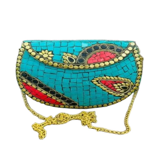 Ladies Double Pocket Clutch Bag