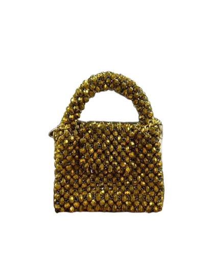 Ladies Golden Crystal Bags