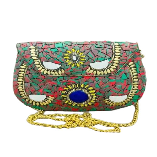 Ladies Metal Clutch Bag