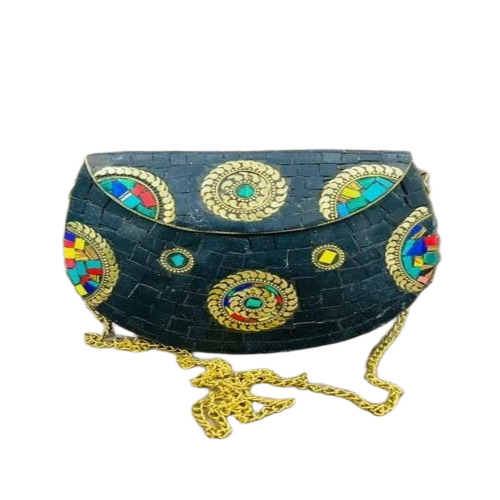 Metal Mosaic Clutch Bag