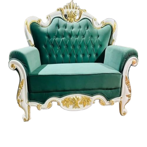 Wedding Wooden Green Sofa