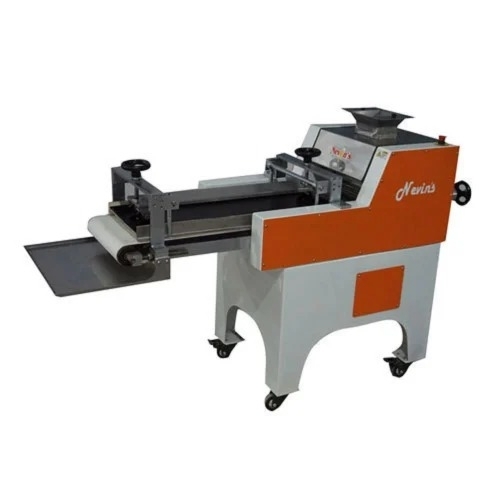 1 Hp Dough Moulder - Mild Steel, Orange and White, 1 HP Electric Motor | Bakery Use, 3000 Pcs/Hr Capacity