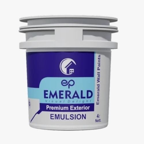 Acrylic Exterior Emulsion Paint - 2200 sft Coverage, White High Gloss | Spray Application, Smooth Texture, Thermosetting Color Pigment