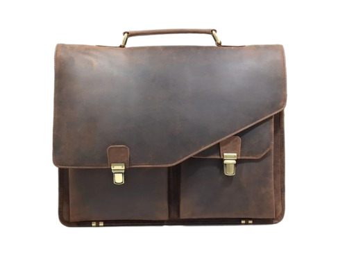 Brown Hunter Leather Laptop Bag