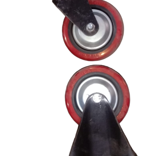 Caster Wheels - Load Capacity 50-250 kg, Wheel Width 25-50 mm, Red | Smooth Rolling, Swivel Action, Noise Free, Corrosion Resistant, Shock Absorbing, Easy Installation