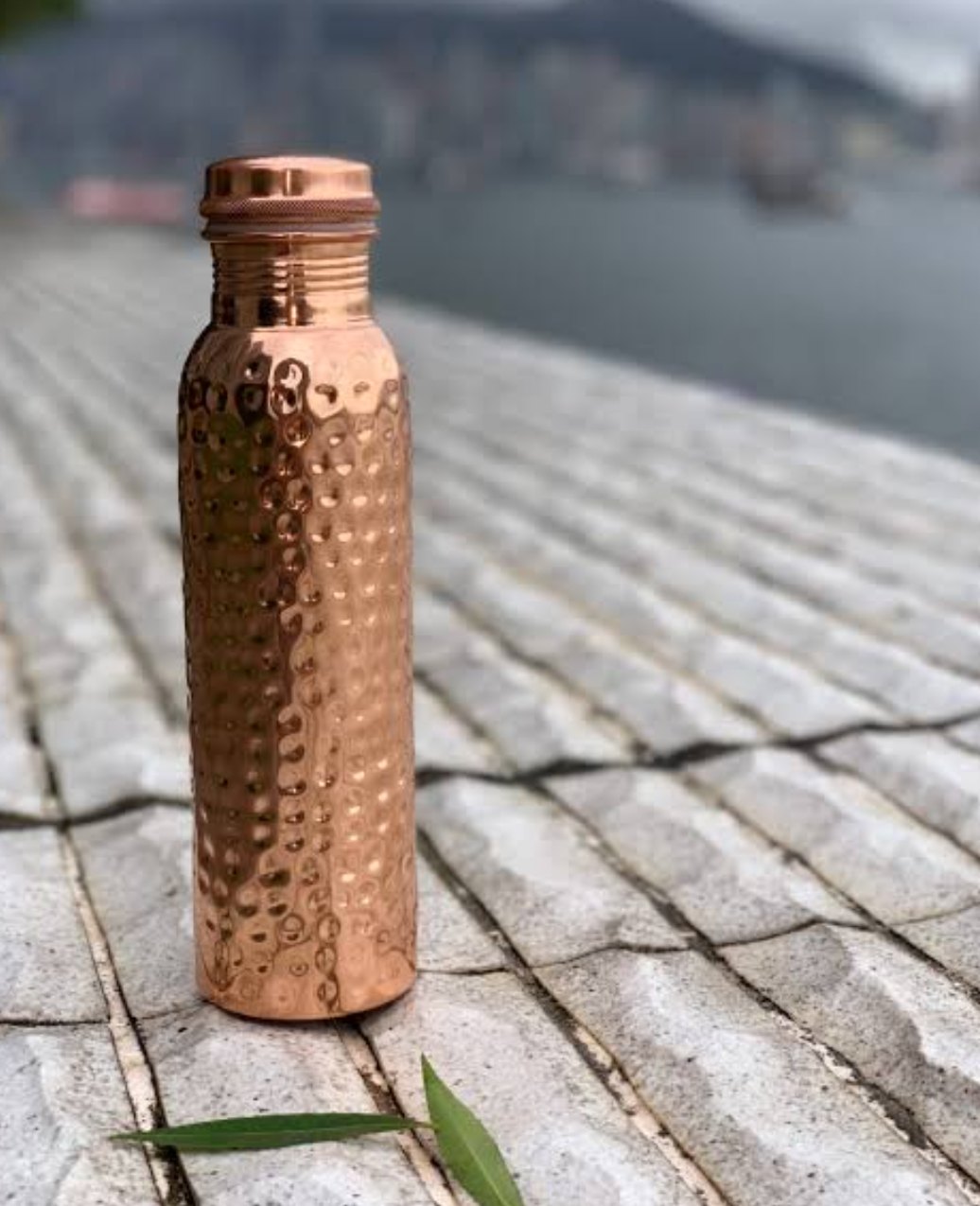 Copper Hammered glass 500ml