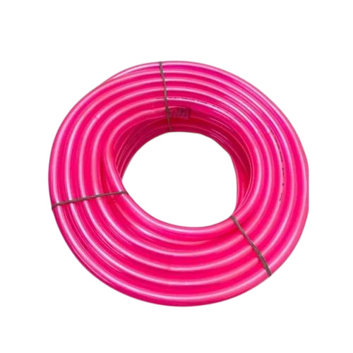 Domestic Plastic Gas Hose Pipe - Plastic 3/4 Inch, Pink, Solid | Durable, Fine Finished, Industrial Use, 6 Month Warranty