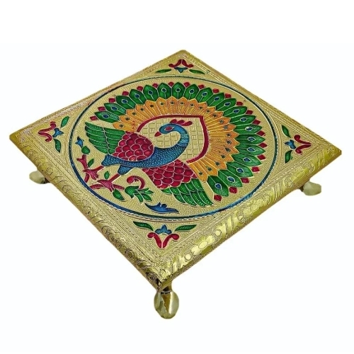 Handicraft Wooden Pooja Chowki