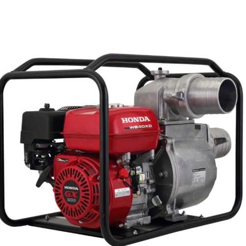 Honda Pump - Steel Custom Size Silver | 5-27 HP Petrol Semi-Automatic Centrifugal Self-Priming Pump
