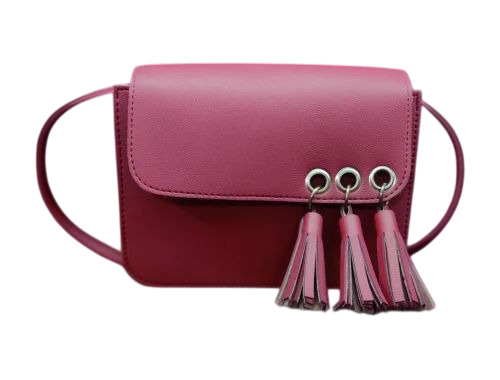 Ladies Sling Bag - PU Material, 7x5 Inches, Multiple Colors | Zipper Closure, Shoulder Handles, Water Resistant, 6 Month Warranty