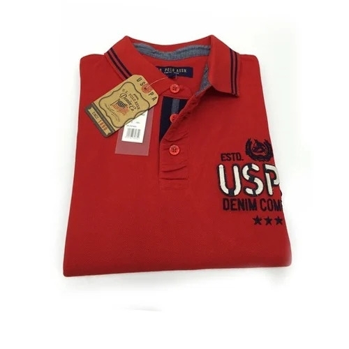 Mens Designer Polo T Shirt - Cotton, Small to XL, Half Sleeve | Good Quality, Plain Pattern