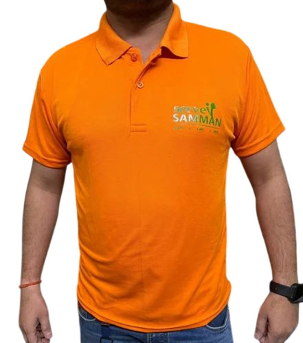 Orange Personalized Polo T Shirt