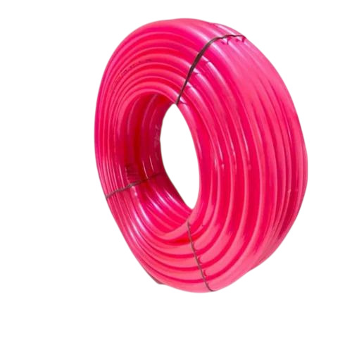 Plastic Gas Hose Pipe - Plastic, 3/4 Inch, Pink, Round | Solid Hardness, Durable, Fine Finished