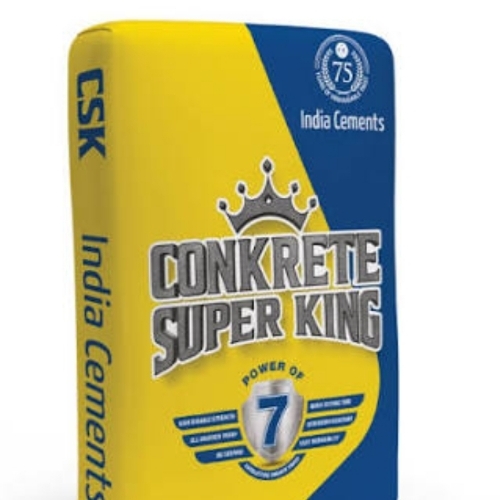 Super King Cement - 50 Kg Grade 53 Grey | Aluminate Acid-Proof Natural Sand