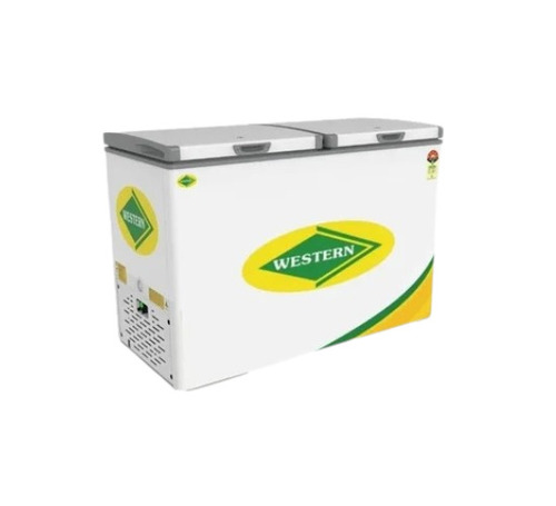 350 L Double Door Deep Freezer - 300L Capacity, White, 220V, Manual Defrost, 4 Units Power | Automatic Defrost Operation