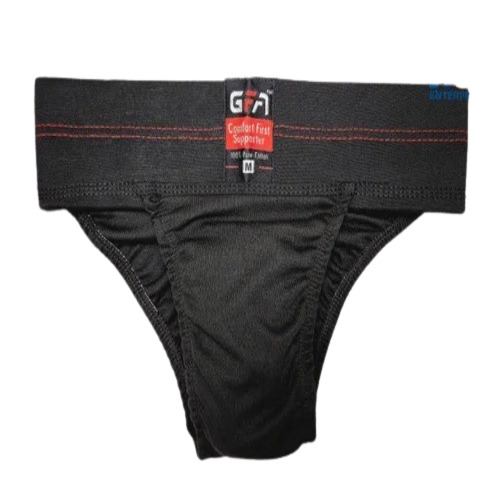Athletic Men Sports Supporter - Cotton, S-XXL, Black | Comfortable, Perfect Fitting