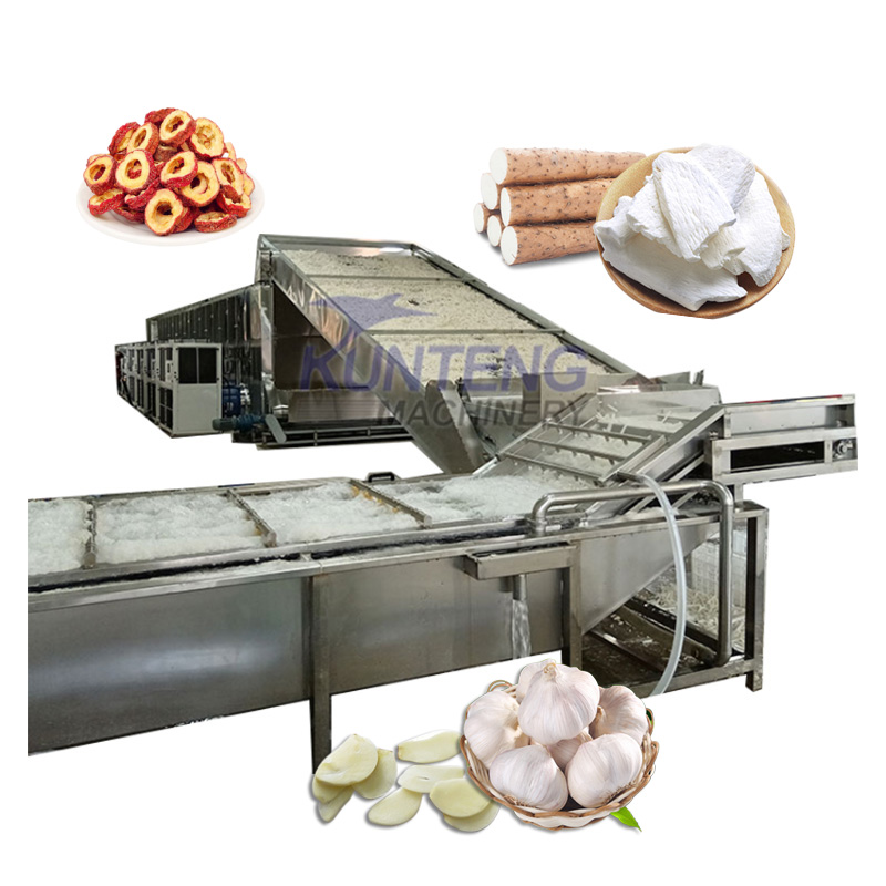 Automatic Turmeric Carrot Beetroot Jujube Cleaning Slicing And Drying Production Line - Color: Customized