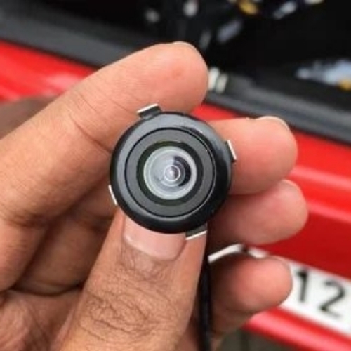 C01 Car Reverse Camera - Plastic 16mm Black | Embedded Type 170Â° Wide Angle Water-Resistant Night Vision