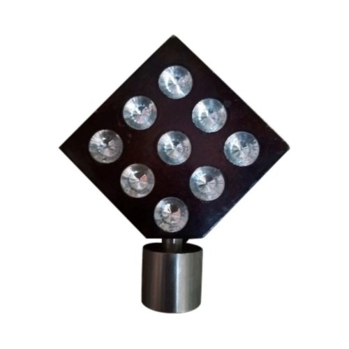 Curtain Finials - Metal, Red, Polished | Rust Proof, Corrosion Resistant, Crack Resistant