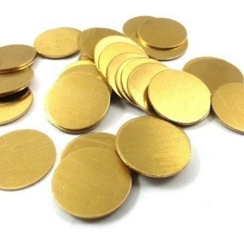 Jb Round Brass Circles For Utensils - Brass, Polished Surface, Golden | Durable, Rust Proof