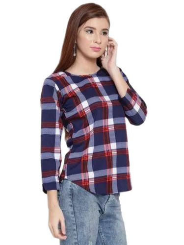 Ladies Checked Tops