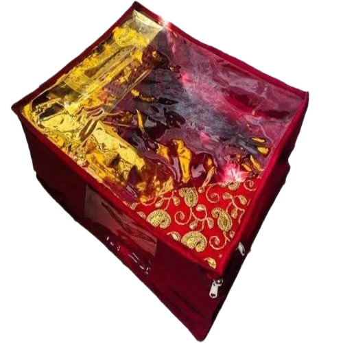 Pvc Maroon Saree Cover