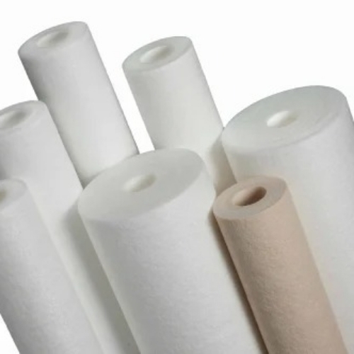 Spun Filter Cartridges - Durable, Standard Size, White | Industrial Use, Very Good Quality