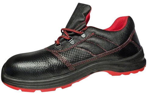 Black Leather Safety Shoes