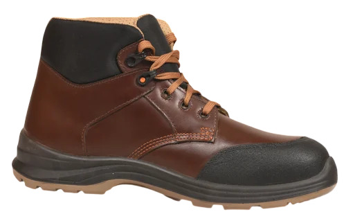 Brown Pu Sole Safety Shoes