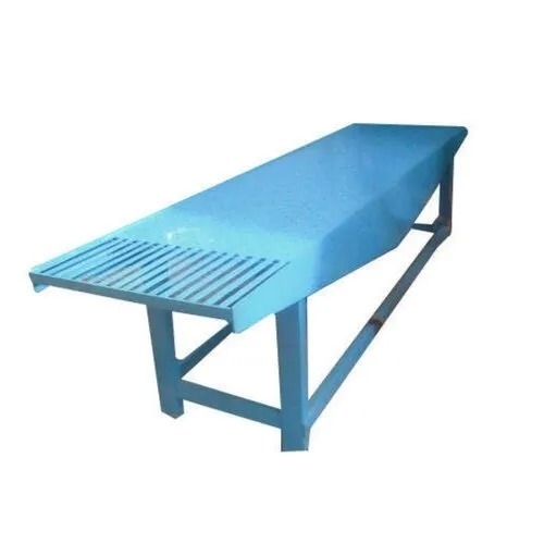 Concrete Vibrator Table - Cast Iron Blue 120 kg Capacity | Strength Testing Machine Semi Automatic Water Feeding