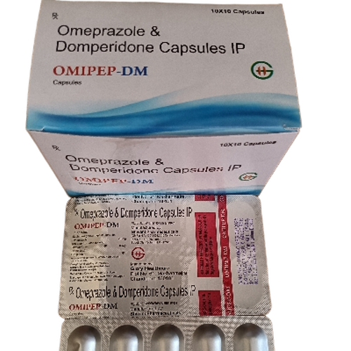 Omeprazole And Domperidone Capsules IP - Pharmaceutical Grade, Stable Formulation | Oral Capsule, GERD, Acid Reflux, Precise Dosage