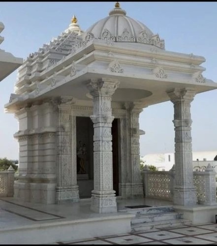 Outdoor Stone Temples - Sandstone 8x8 Ft Matte Pink | Temple Use Pooja Occasion Stone Material