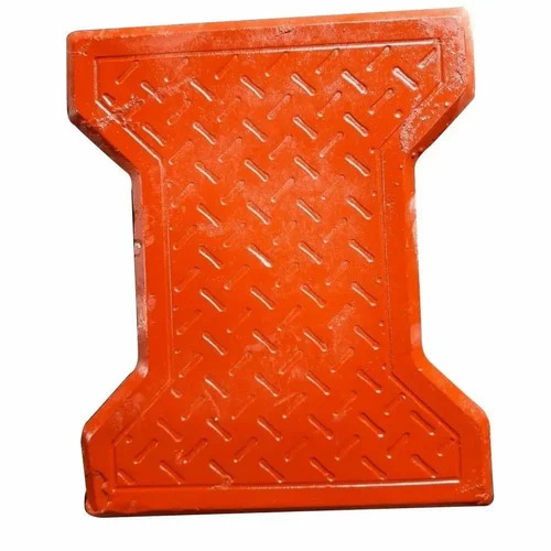 Red I Shape Interlocking Concrete Block