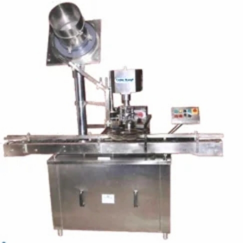 Single Head Ropp Cap Sealing Machine Automatic - Silver, Electric Driven | Corrosion Resistant, Rust Proof, Durable