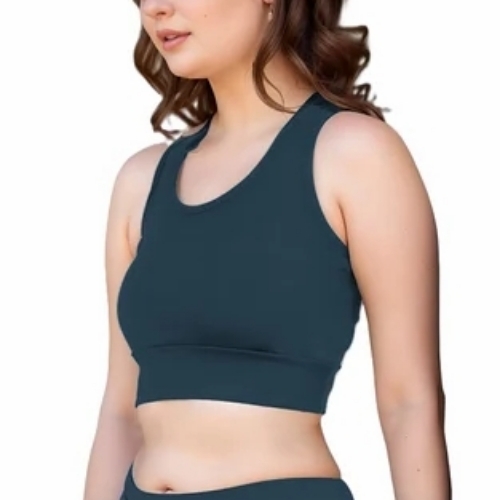 Slate Grey Non Padded Sports Women Bra