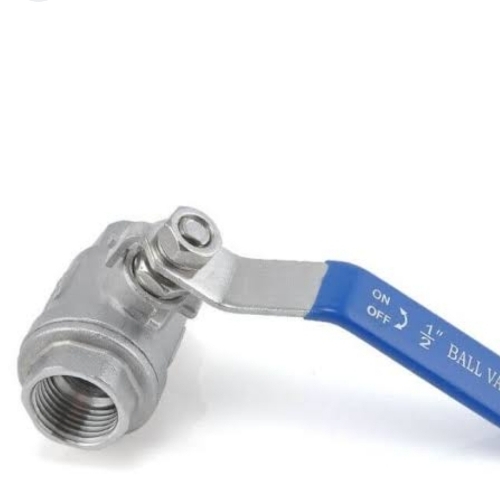 Steel Ball Valves - Steel, Standard Size, Silver | Corrosion Resistance, Rust Proof, Durable, Polished Finish