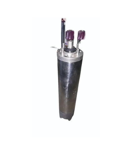 1 HP Single Phase Borewell Submersible Pump - MS, 6 Inch, Silver Black | Electric Power, High Pressure, Industrial Water Supply
