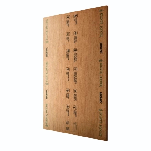 19mm Royale Touche Waterproof Plywood - Hardwood 8x4 Brown, Poplar Core, Abrasion Proof, Water Resistant, Eco-Friendly, Smooth Finish