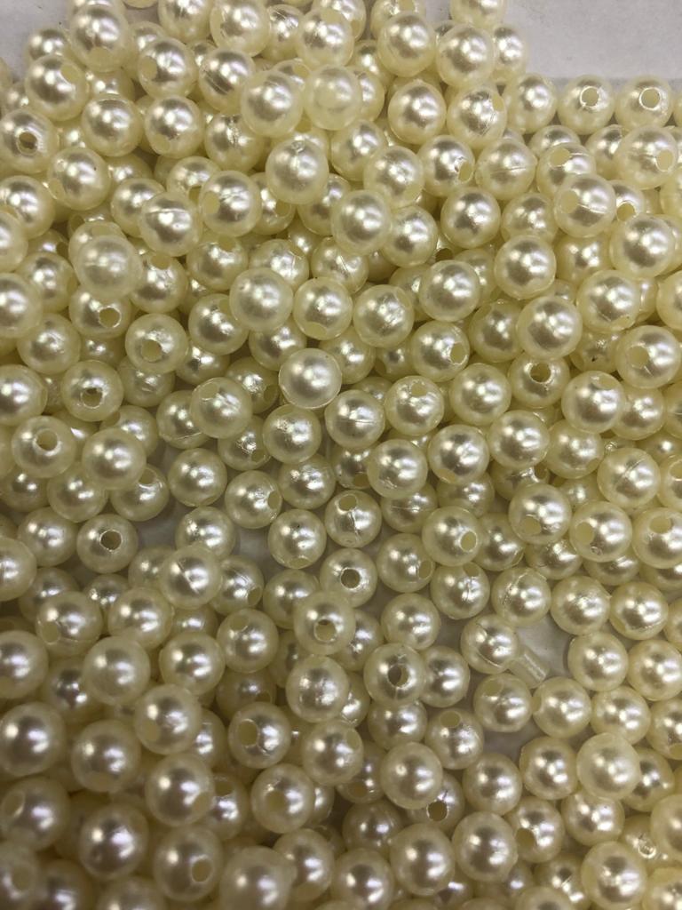 6mm Off White Abs Pearl - Pearls Type: Synthetic