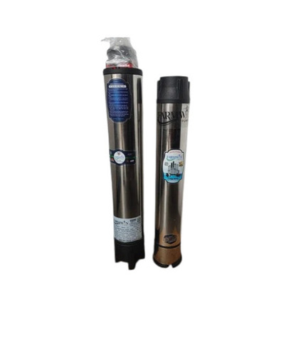 Borewell Submersible Pump - Stainless Steel, 4 Inch Bore, Silver Black, 2 HP, 10 Stage, 220V | Industrial Use, High Pressure Water Supply, Electric