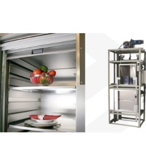 Dumbwaiter Food Lift - Stainless Steel, Electric Motorized | Multi-Floor Access, Door Interlock Safety, Space-Saving Design