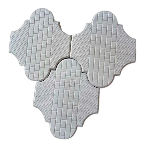 Gray Interlocking Concrete Block