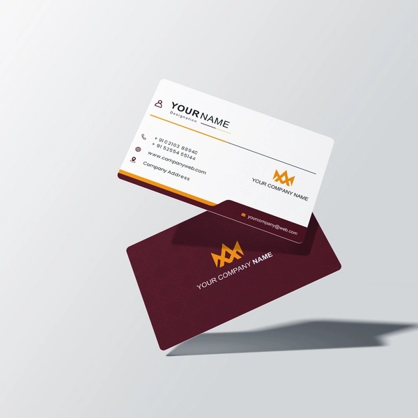 Matt Laminated Visiting Card - Color: Customised