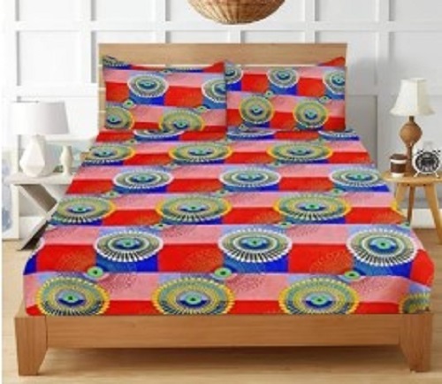 Multi Color Double Bed Sheet