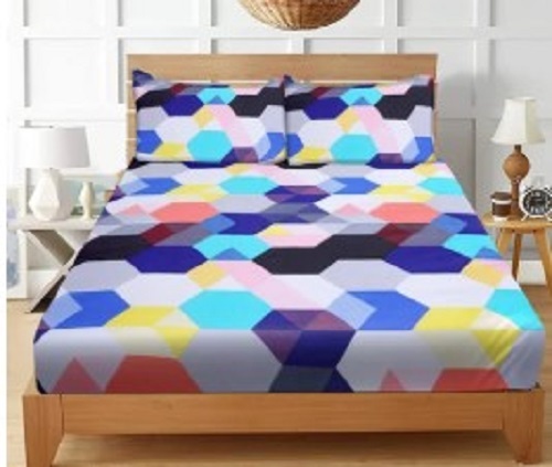 Printed Cotton Double Bed Sheet