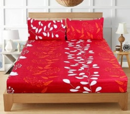 Red Double Bed Sheet