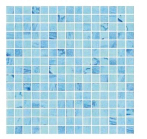 4mm Pino Marble Mosaic Tiles - 1x1 Feet Blue Matte Marble Tiles
