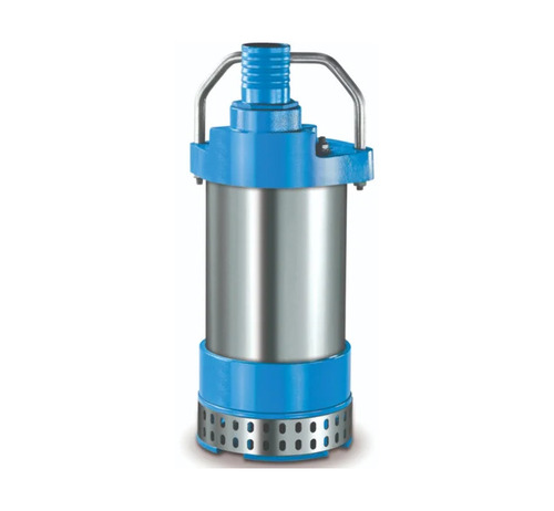 5 HP Dewatering Submersible Pump - Stainless Steel, Blue Silver, 3 Phase, 75m Head | Rust Free, Electric, Water Supply