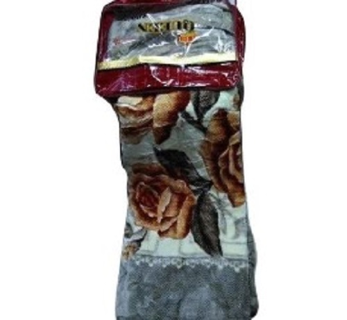 5mm Floral Print Mink Blanket