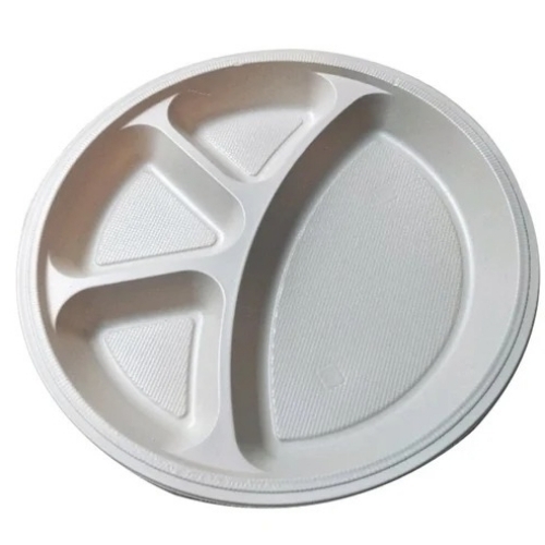 7 Inch Biodegradable Plates - Biodegradable, White, 7 Inch, Water Resistant | Food-Safe, Soft, Sturdy, Disposable